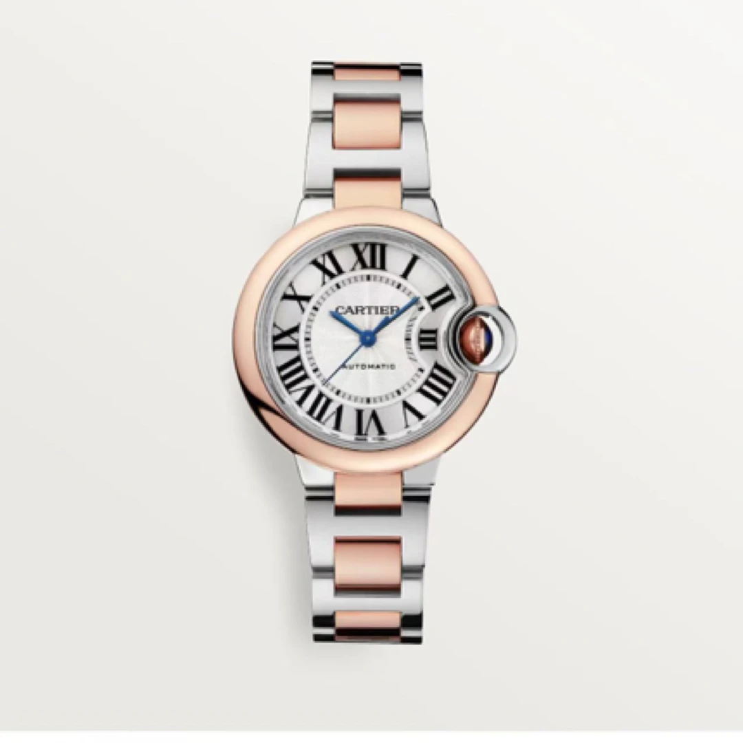 99新 Cartier/卡地亚 蓝气球手表/24年全套/33mm女机械/公价77500