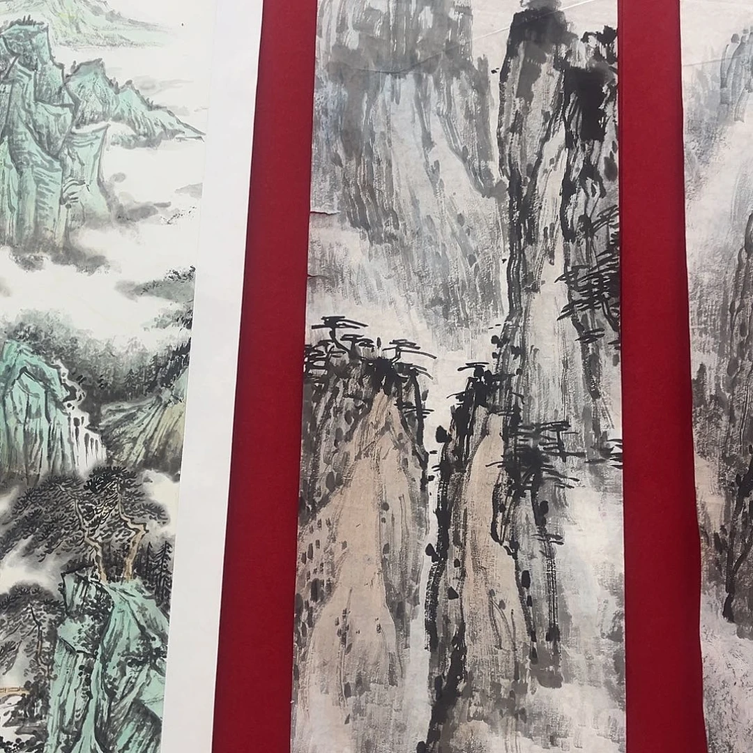 国画绘画作品多次参加138.35