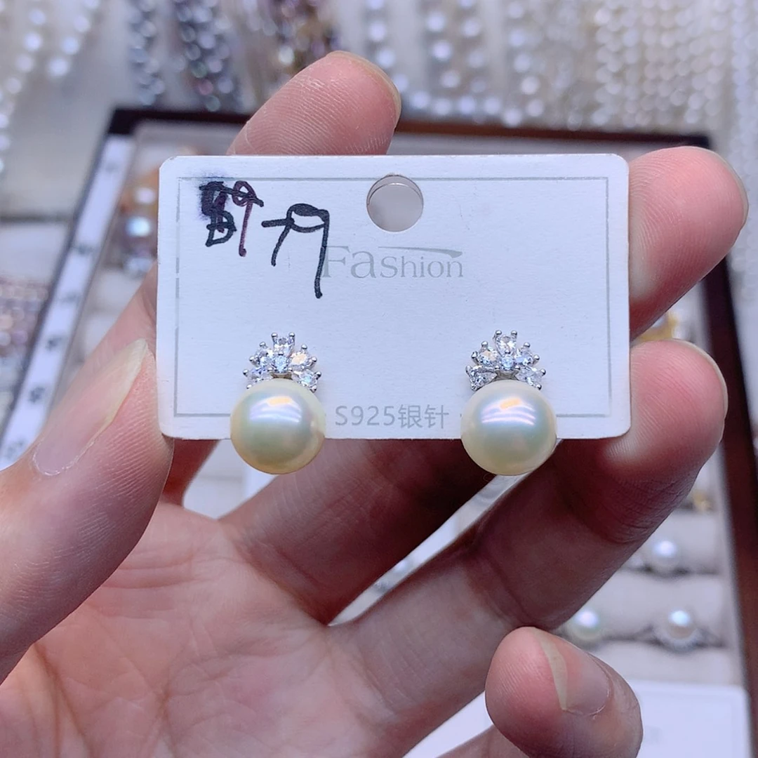 【闪购商品】银S925镶嵌耳饰淡水珍珠