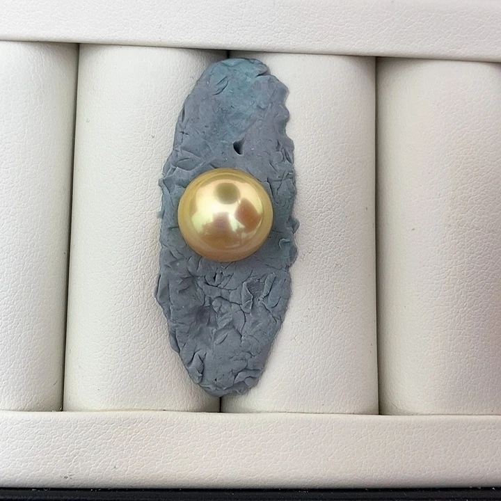 未镶嵌海水珍珠颈饰12-13mm南洋金珠