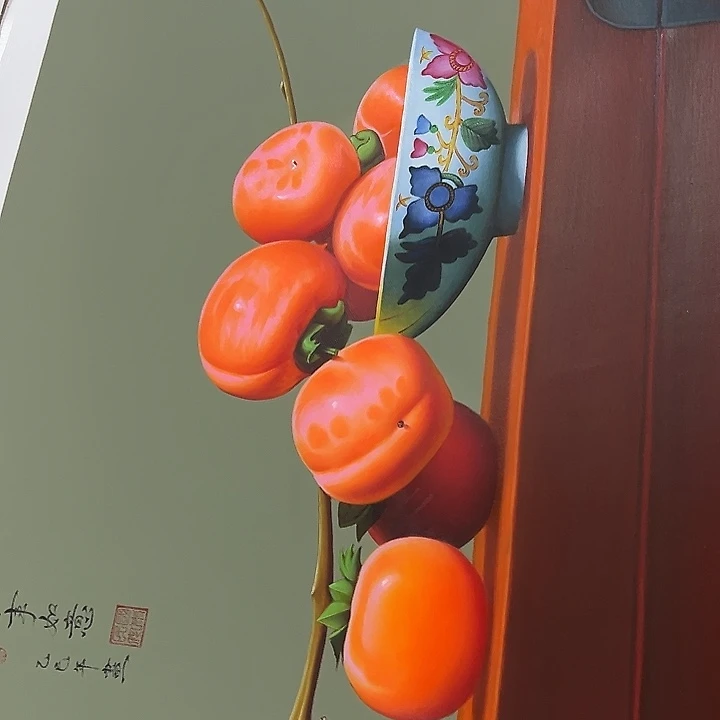 油画一直仔仔细细我