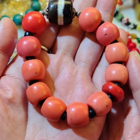 润***5DIY玻璃孩儿面琉璃手链加一线