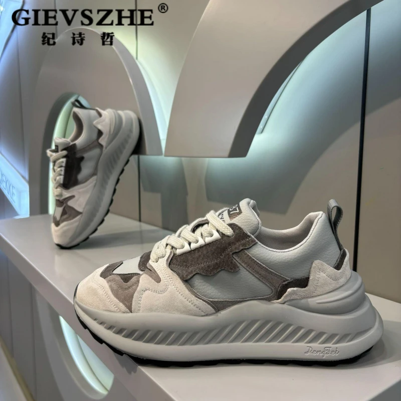 纪诗哲低帮休闲鞋男款冬季新款加绒厚底运动休厚底低帮休闲运动鞋