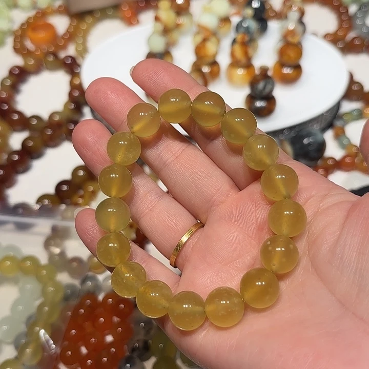 未镶嵌蛇纹石玉手串