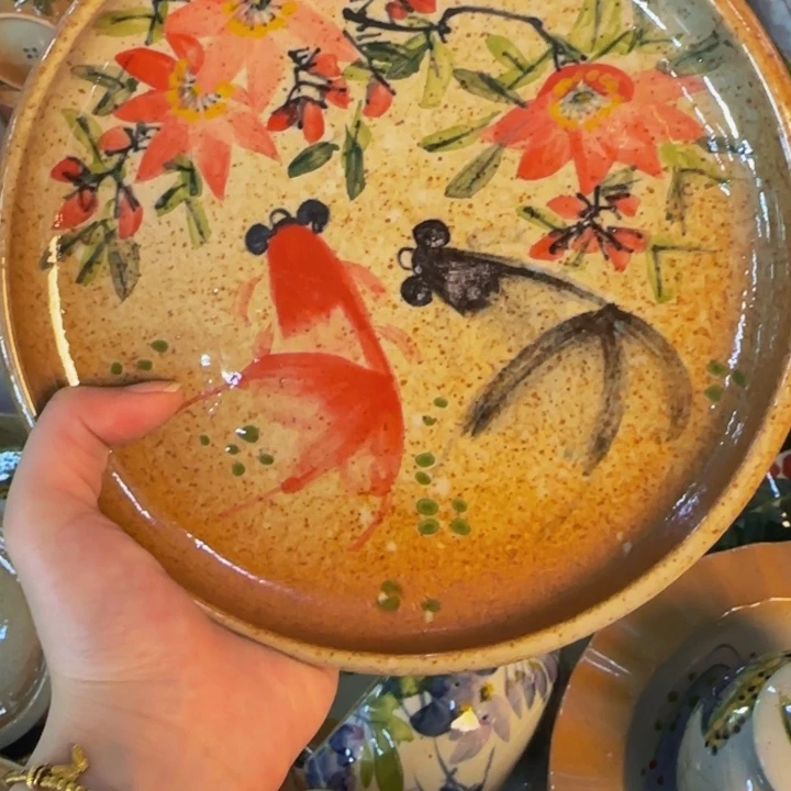 瓷片景德镇陶瓷手工手绘