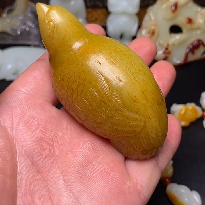 和田玉未镶嵌挂件洛****辉