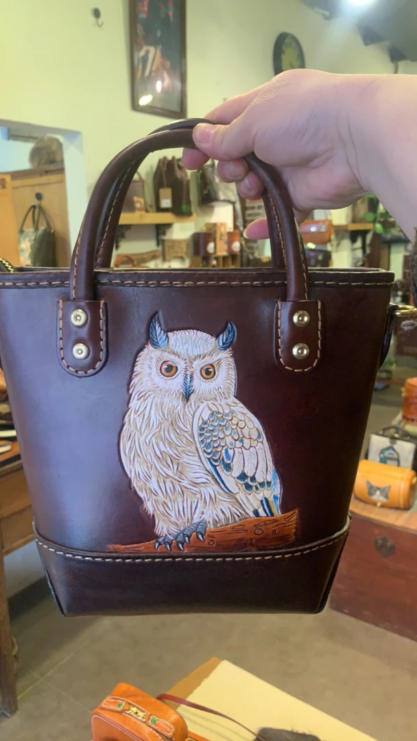 小号火山托特 皮雕工艺