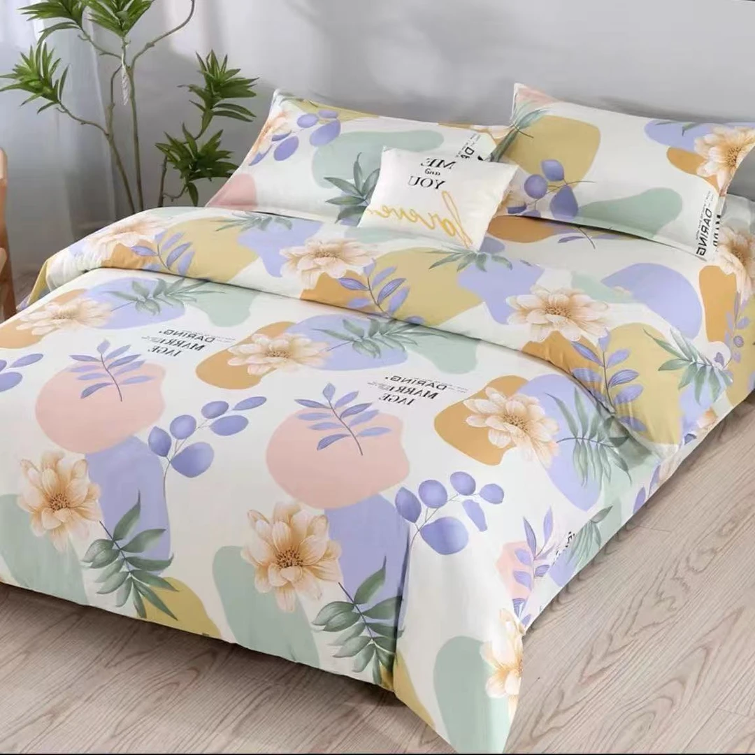 断码【浪漫花语】特厚原棉老粗布2.3*2.4米双人床单 吸汗透气软凉席