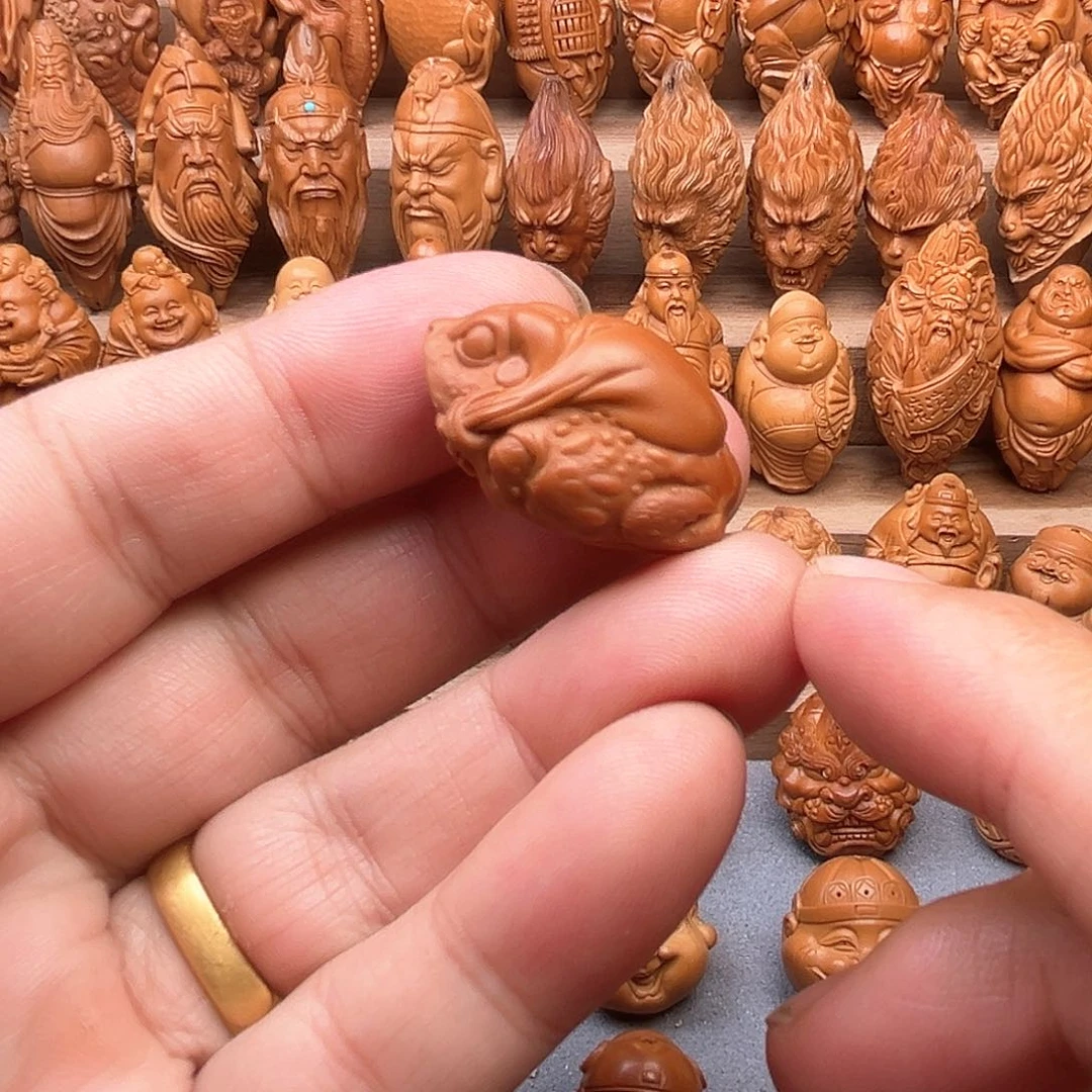 橄榄核吊坠19金蟾福利