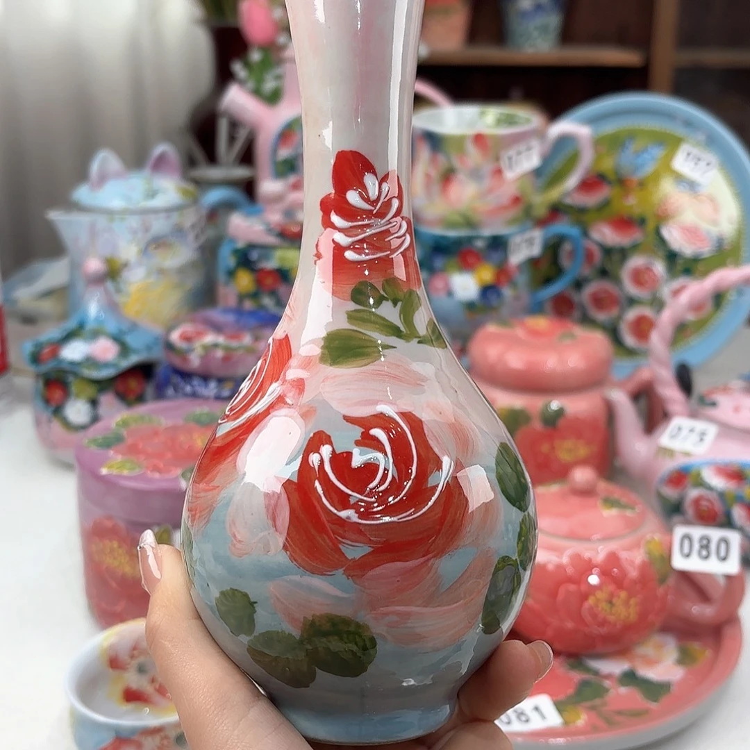 景德镇手绘高温釉下彩陶瓷茶具