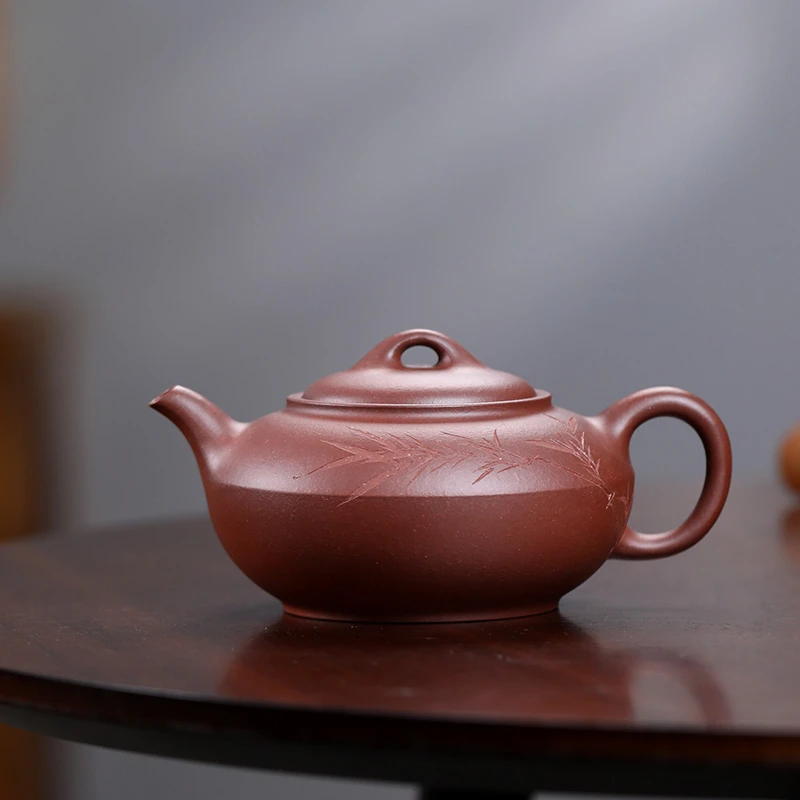 大吉羊 宜兴紫砂壶茶壶 原矿底槽清竹韵合欢280ml徐雅