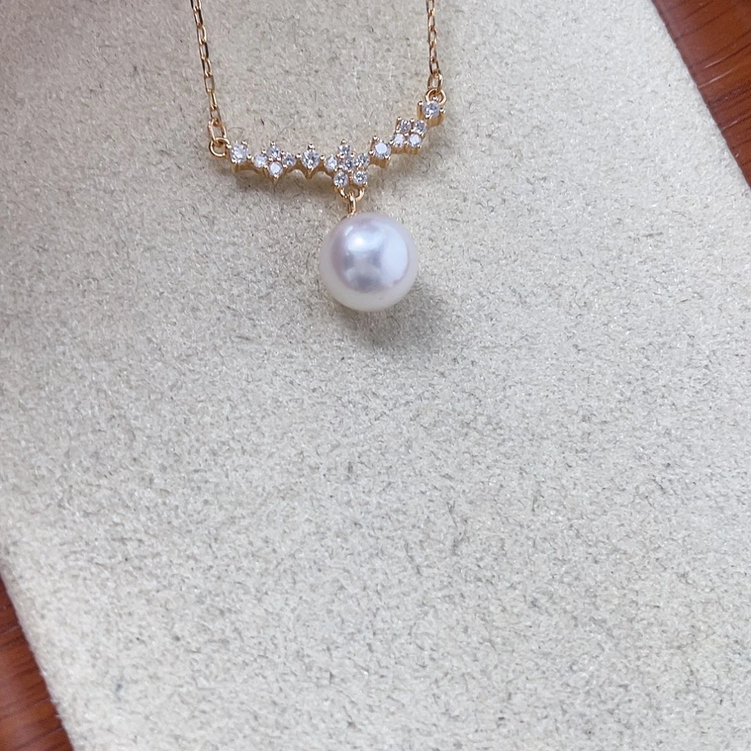 颈饰海水珍珠银S925镶嵌