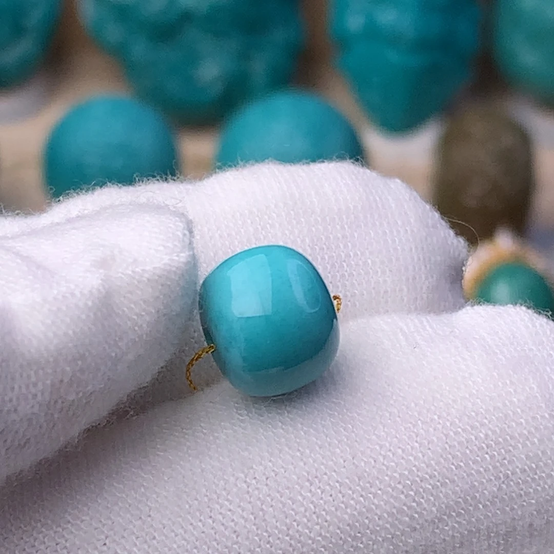 未镶嵌绿松石珠宝奇石10mm