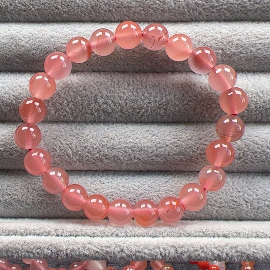 南红玛瑙未镶嵌圆珠8mm