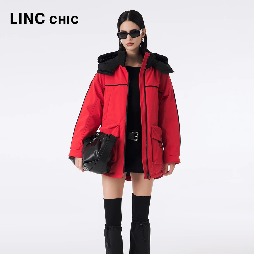 LINCCHIC/金羽杰户外冲风衣凹造型轻羽绒Y23606141