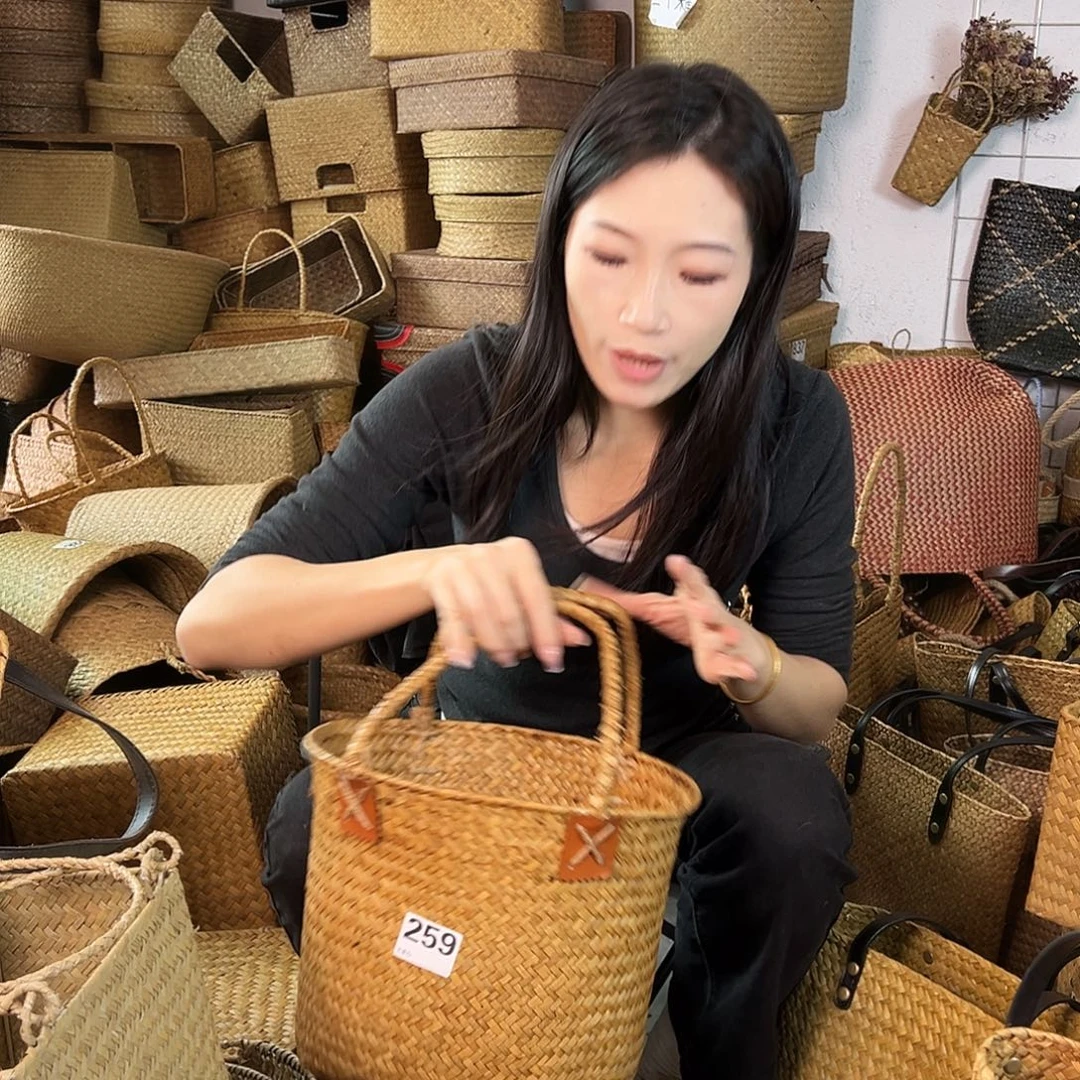 编织带草编包/草编收纳盒微瑕疵