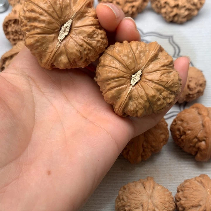 南***豆文玩核桃把件南瓜墩
