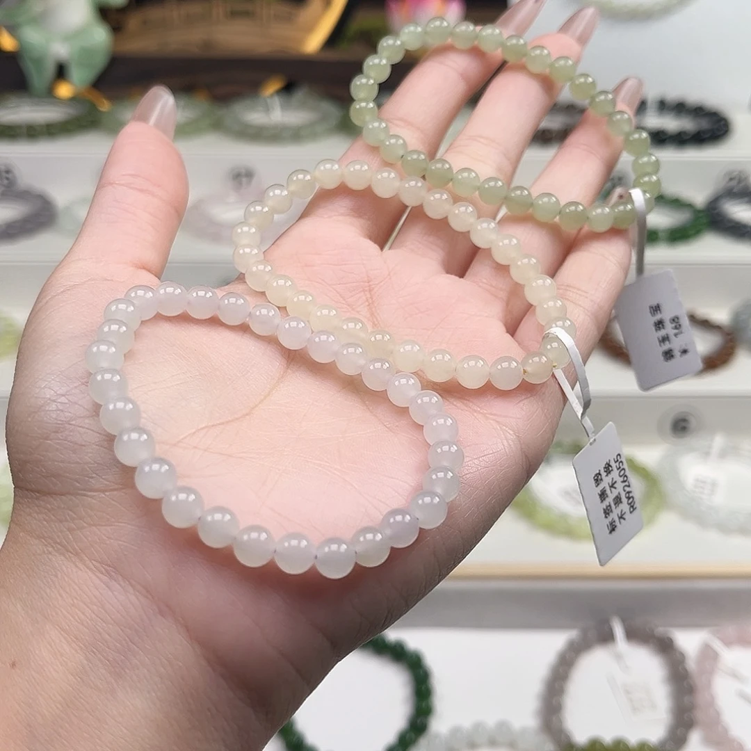 和田玉未镶嵌手链