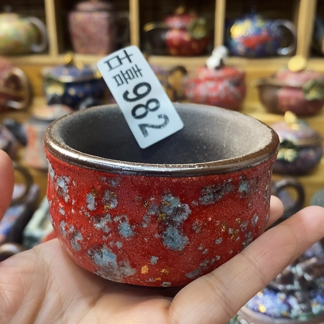 粗陶柴烧志野茶器