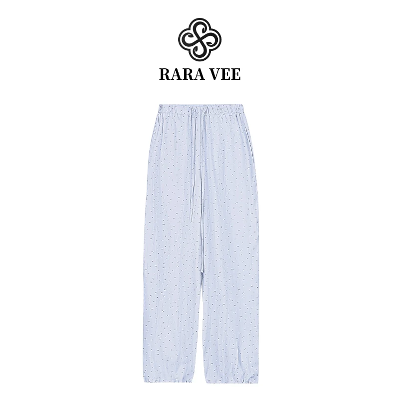 RARA VEE碎花休闲显瘦百搭减龄长裤88557