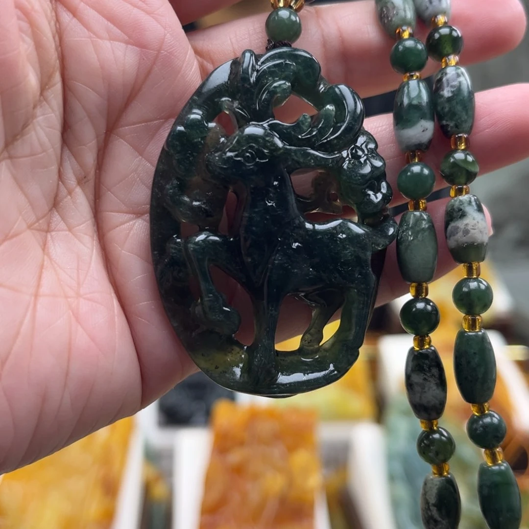 岫玉未镶嵌挂件挂件