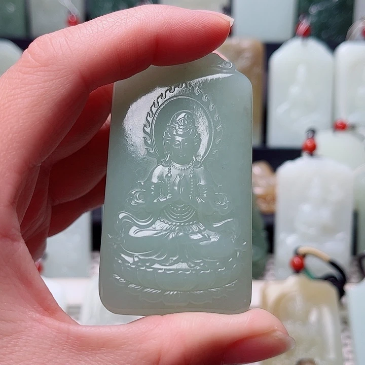 畅***宝和田玉未镶嵌挂件