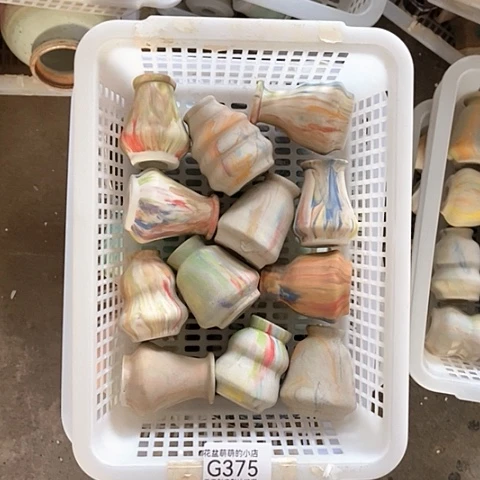 紫砂花盆375微瑕品口径2厘米左右的