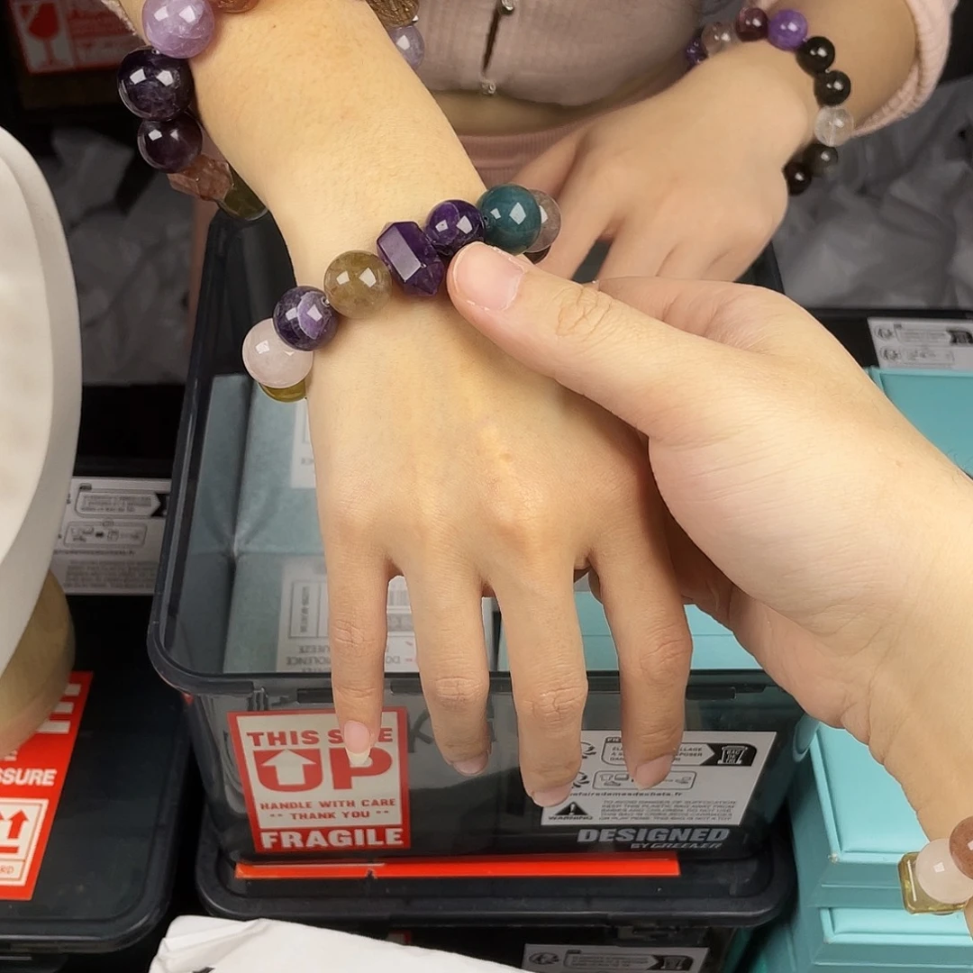 水晶银S925镶嵌手链