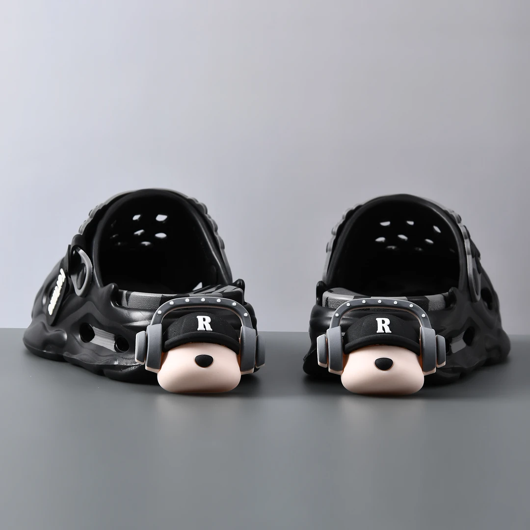 洞洞鞋男款夏日潮流朋克厚底踩屎感拖鞋男生两用沙滩休闲开车凉鞋