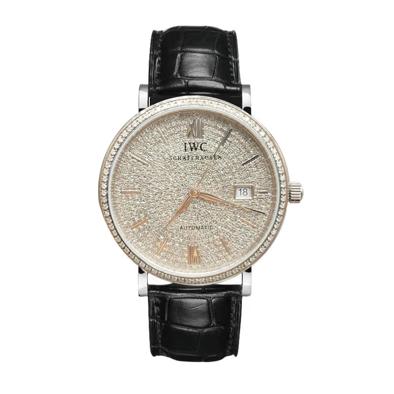 99新 IWC/万国  柏涛菲诺红60/40mm后改满天星自动机械男款手腕表