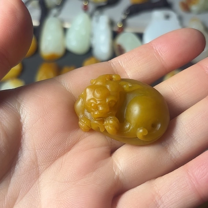自***风和田玉未镶嵌颈饰