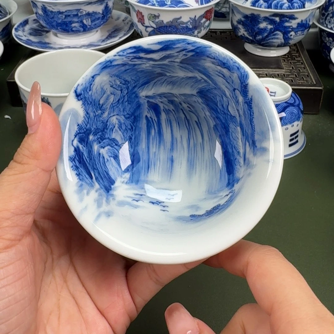 景德镇纯手工手绘茶器蒙蒙