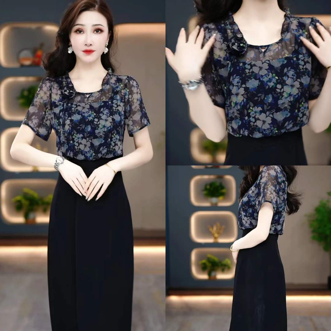 夏季时尚连衣裙2025新款气质显瘦时尚百搭收腰连衣裙MY24Y252款