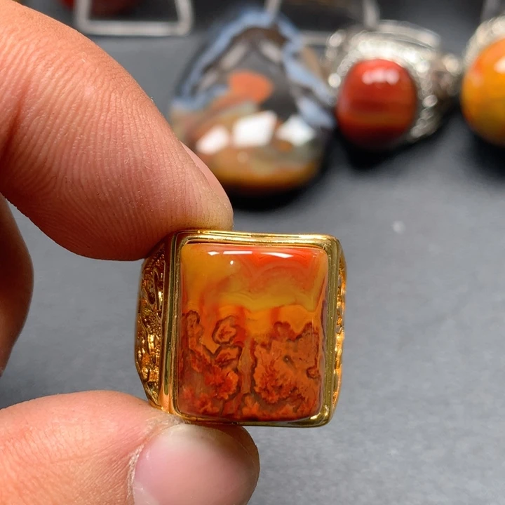 玛瑙/玉髓颈饰未镶嵌大*