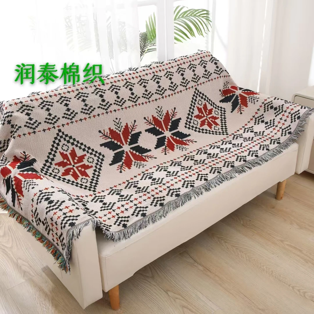 【波西米亚】90x330±5cm加大长四人位流苏沙发巾炕头巾沙发垫