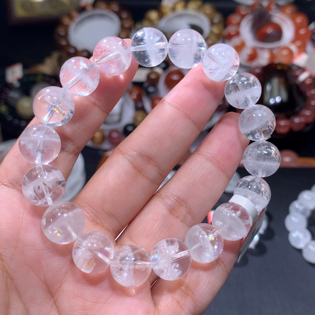 未镶嵌手链水晶白幽灵11.6mm