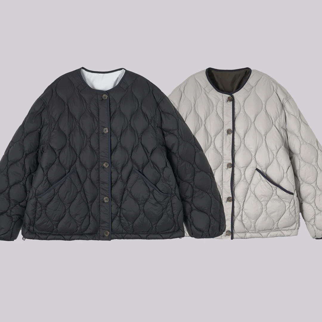 WK   圆领时光定格羽外套