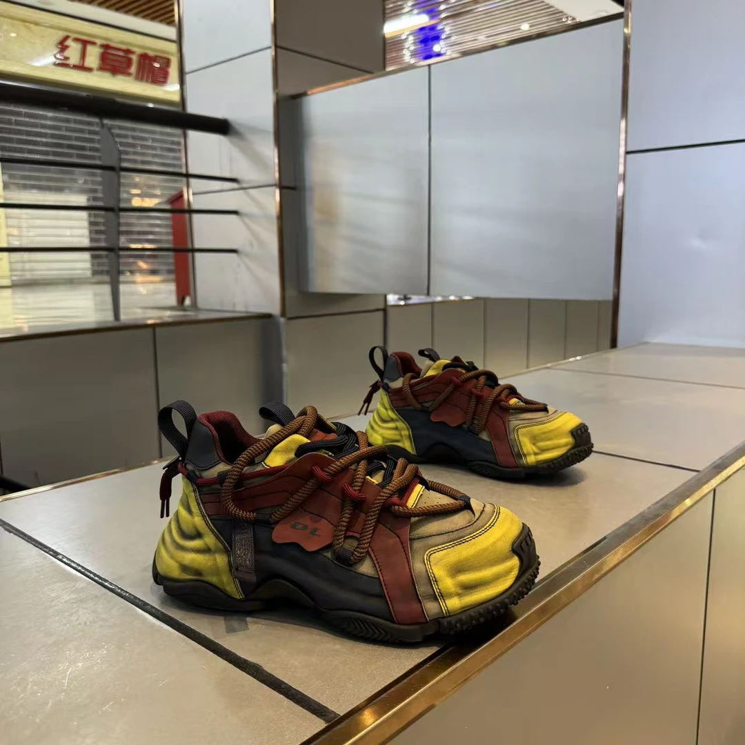 老爹鞋鞋子增高做旧男士厚底时尚休闲鞋百搭复古男鞋运动鞋潮鞋