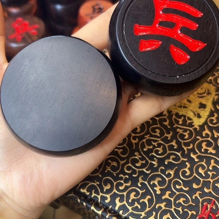 木5.8紫光檀棋子搭配手提礼盒