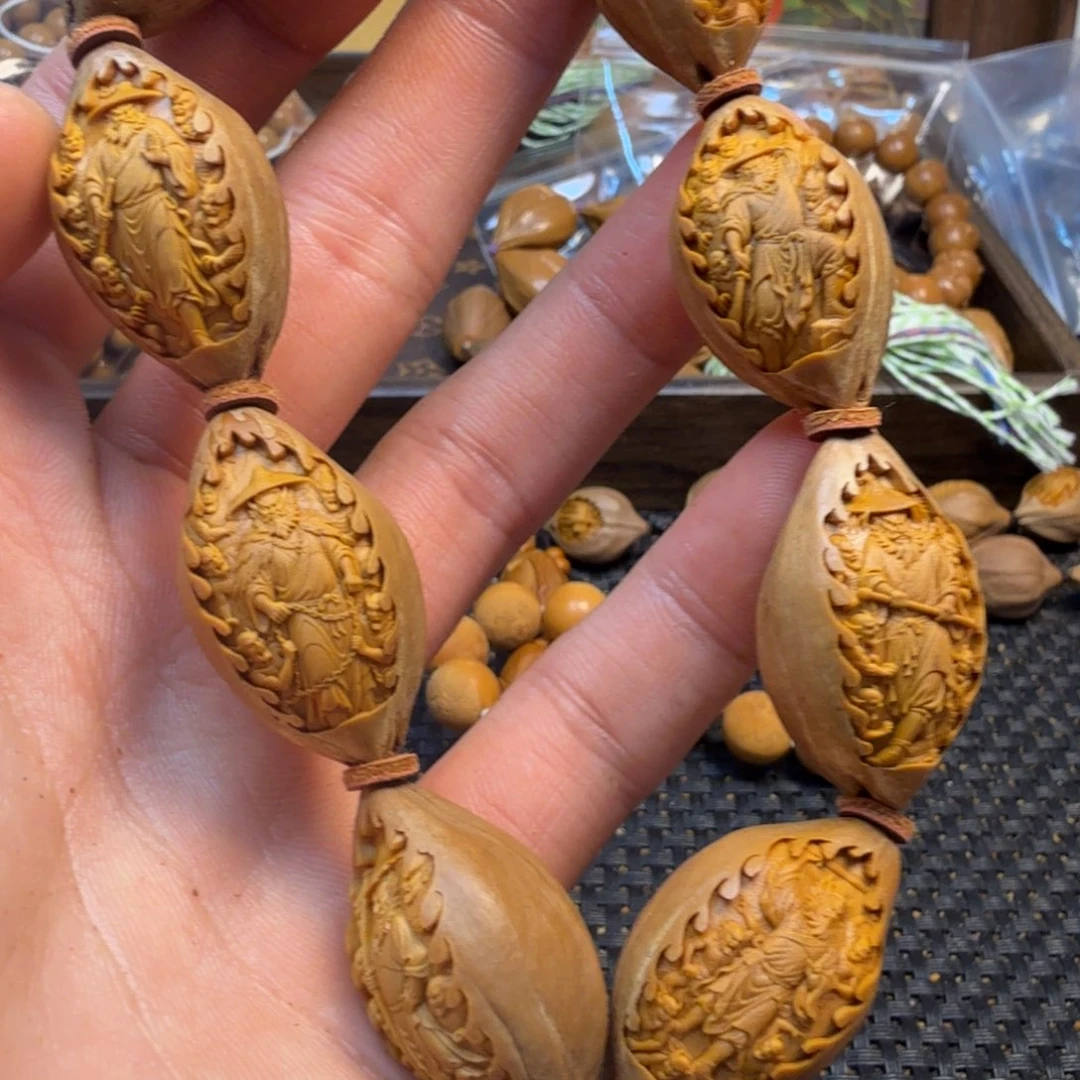 橄榄核手串/手链草帽钟馗