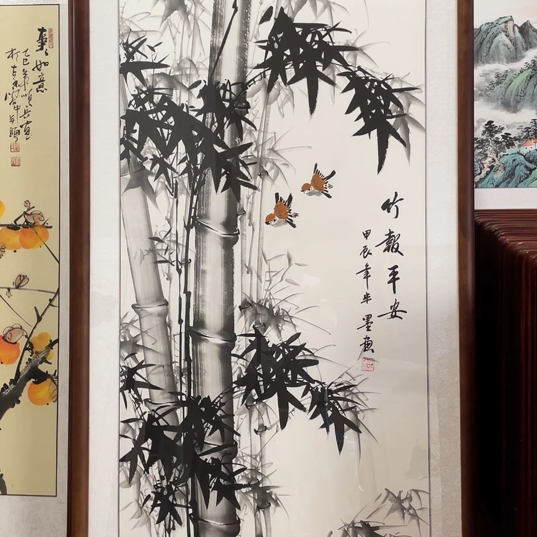 国画带框尺寸63*123厘米