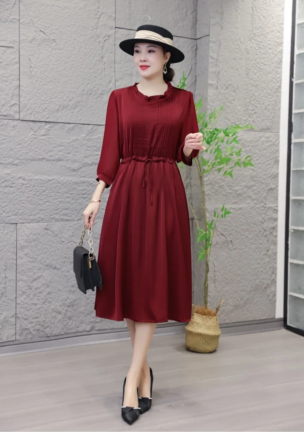 4805 高品质新款洋气时尚垂感好收腰显瘦连衣裙