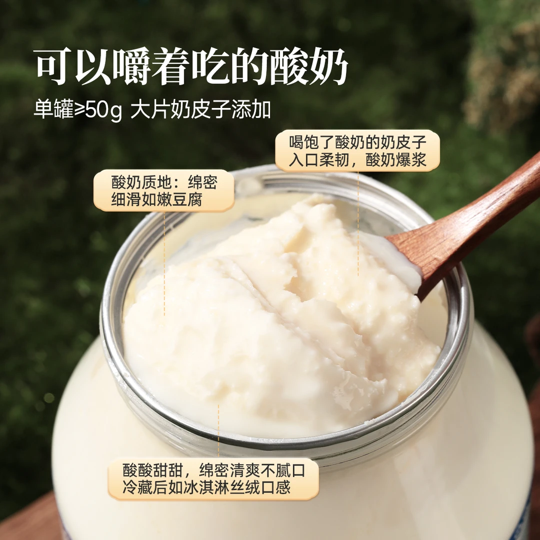 西域美农内蒙古草原欧若姆奶皮子酸奶香醇配料干净