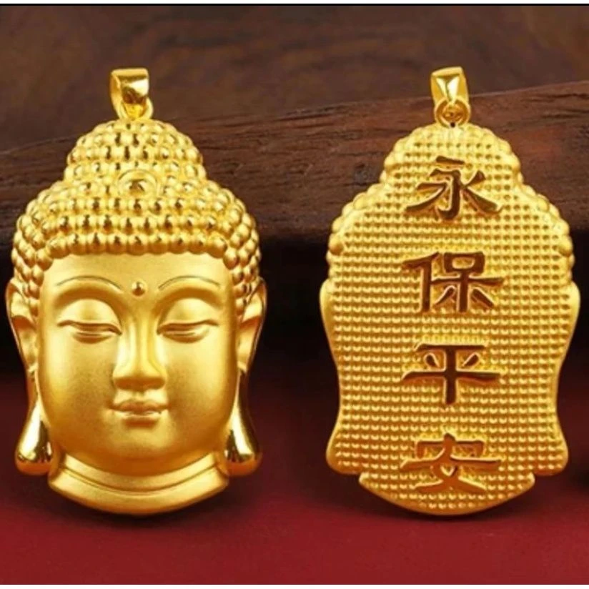 铜合金吊坠 【精工精品】大号佛头吊坠男女款时尚百搭款吊坠