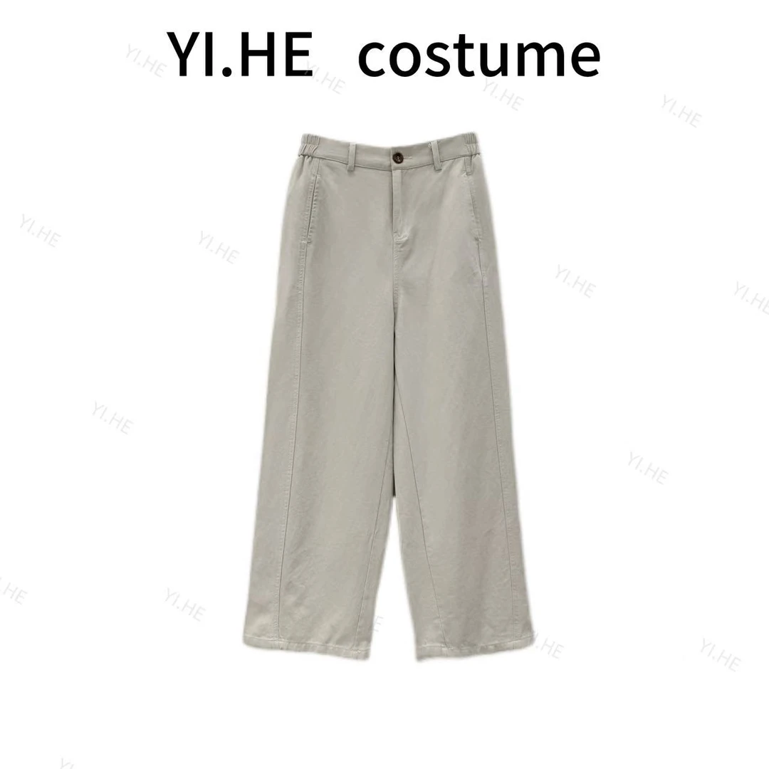 Y 2025秋季新款【天丝棉休闲裤】显瘦修身时尚百搭通勤小直筒休闲裤