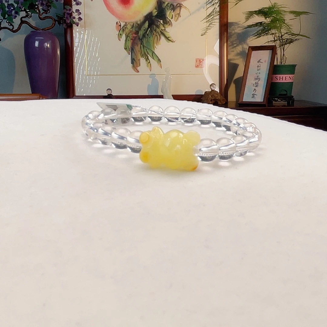 水晶手链未镶嵌熊