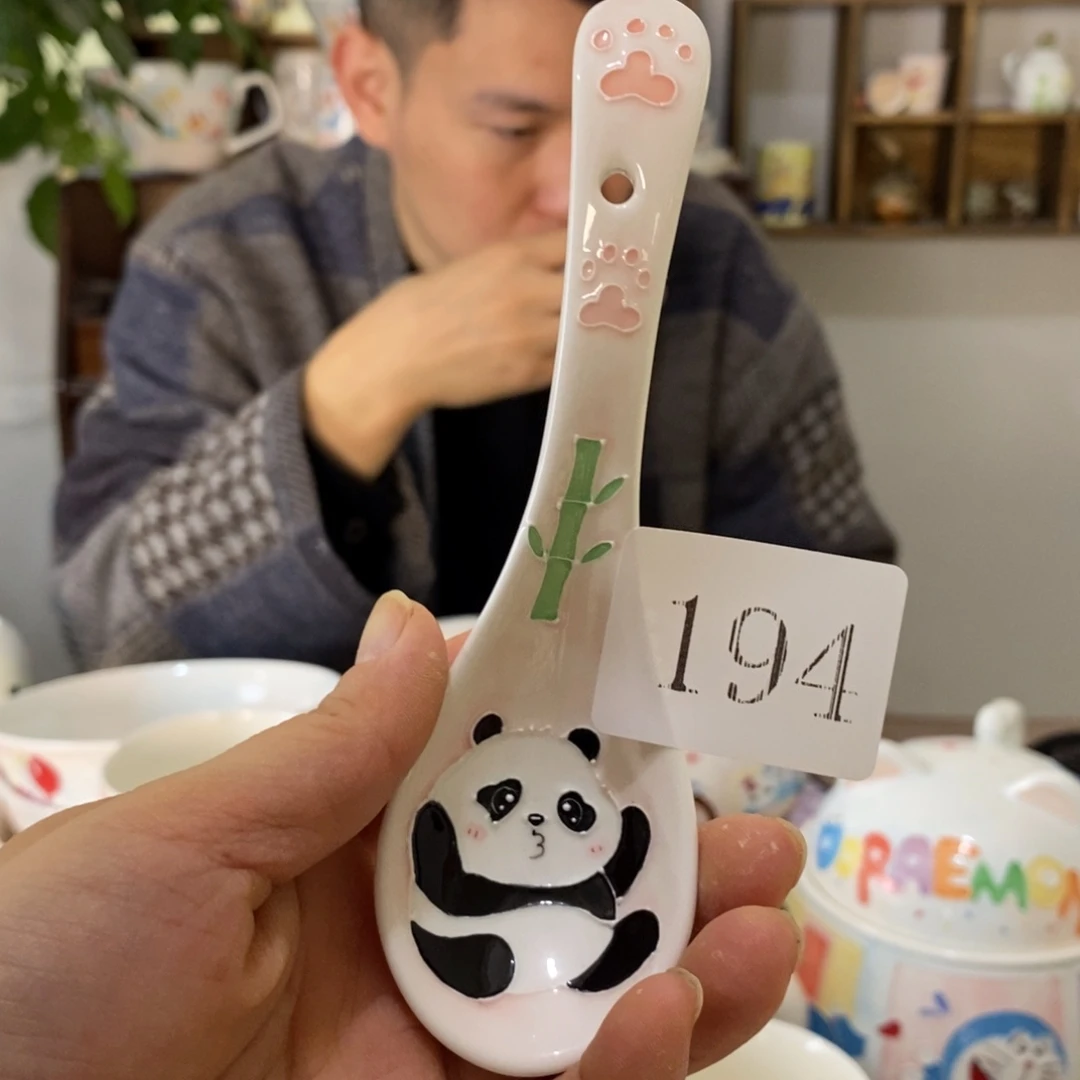 瓷片景德镇釉下彩手绘