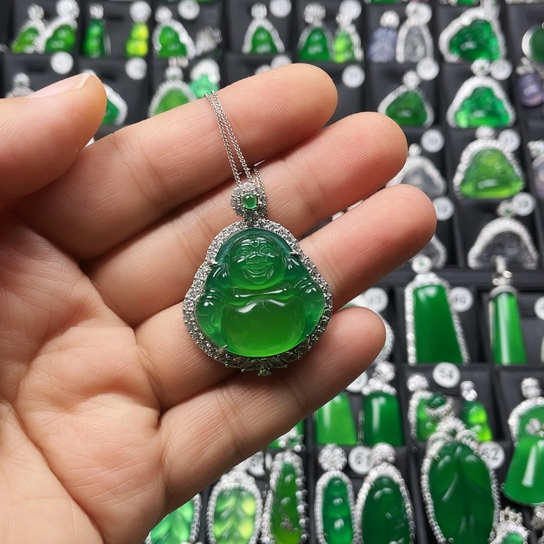 玛瑙/玉髓银S925镶嵌颈饰