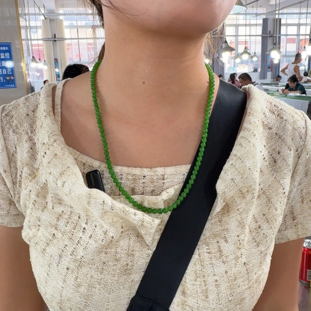 手链未镶嵌和田玉（碧玉）