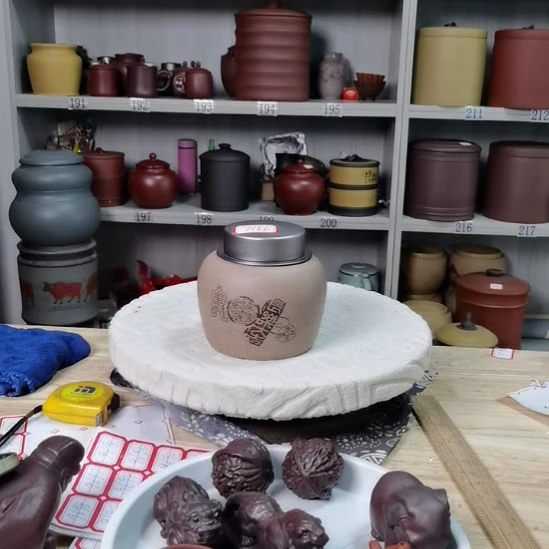茶杯紫砂茶叶罐茶叶罐小号7166